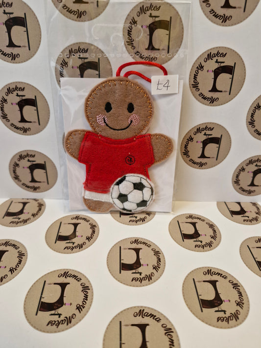 Wales football gingerbread decoration