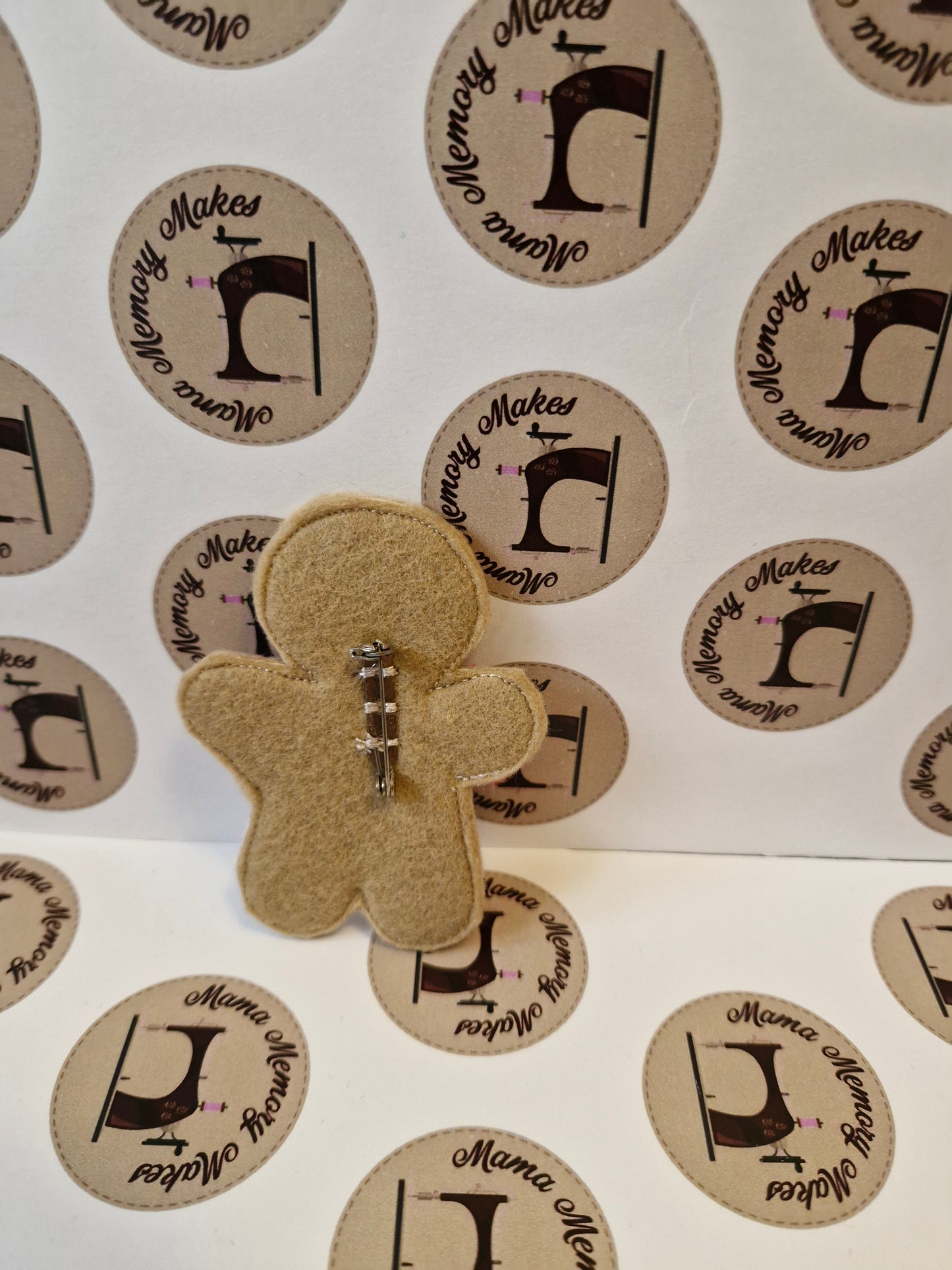 Gingerbread pin badge, welsh lady